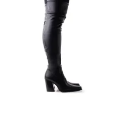Over-the-knee|Stretch-L'INTERVALLE Eldora Black Stretch