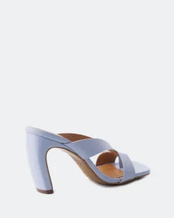 Mules-L'INTERVALLE Elexis Light Blue Leather