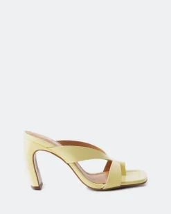 Mules-L'INTERVALLE Elexis Yellow Leather