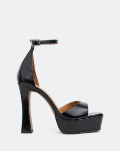 Platform|High Heels-L'INTERVALLE Elite, Black Naplack/Naplack Noir