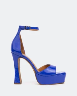 Platform|High Heels-L'INTERVALLE Elite, Blue Naplack/Naplack Bleu