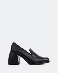 Loafers-L'INTERVALLE Elm Black Leather