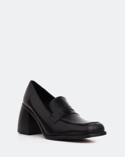 Loafers-L'INTERVALLE Elm Black Leather