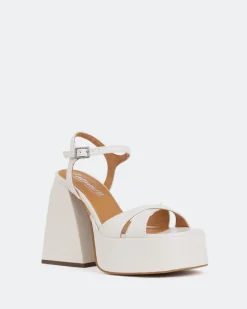 Platform-L'INTERVALLE Endless Off White Leather/Cuir Blanc Cassé