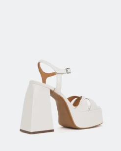 Platform-L'INTERVALLE Endless Off White Leather/Cuir Blanc Cassé