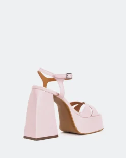Platform-L'INTERVALLE Endless Pink Leather/Cuir Rose