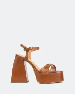 Platform-L'INTERVALLE Endless Tan Leather/Cuir Ocre