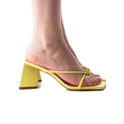 Mid Heels-L'INTERVALLE Ermal Yellow Leather