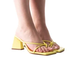 Mid Heels-L'INTERVALLE Ermal Yellow Leather