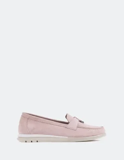 Loafers-L'INTERVALLE Everlane Pink Suede