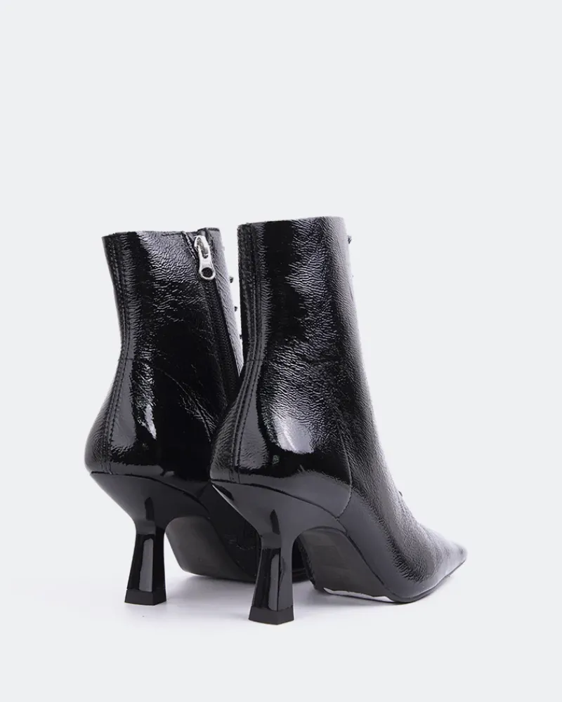 Ankle Boots-L'INTERVALLE Fairlie Black Naplack