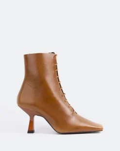 Lace-up|Ankle Boots-L'INTERVALLE Fairlie Tan Leather