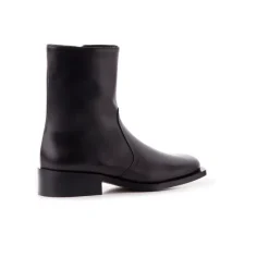 Ankle Boots-L'INTERVALLE Fargo Black Leather