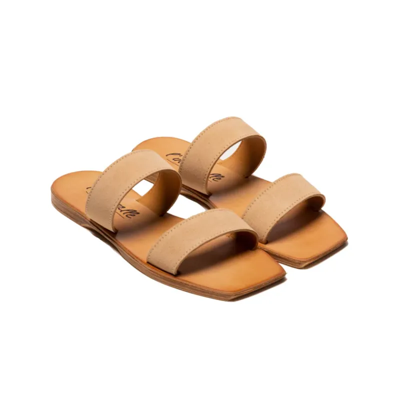 Flats-L'INTERVALLE Fayola Nude Suede