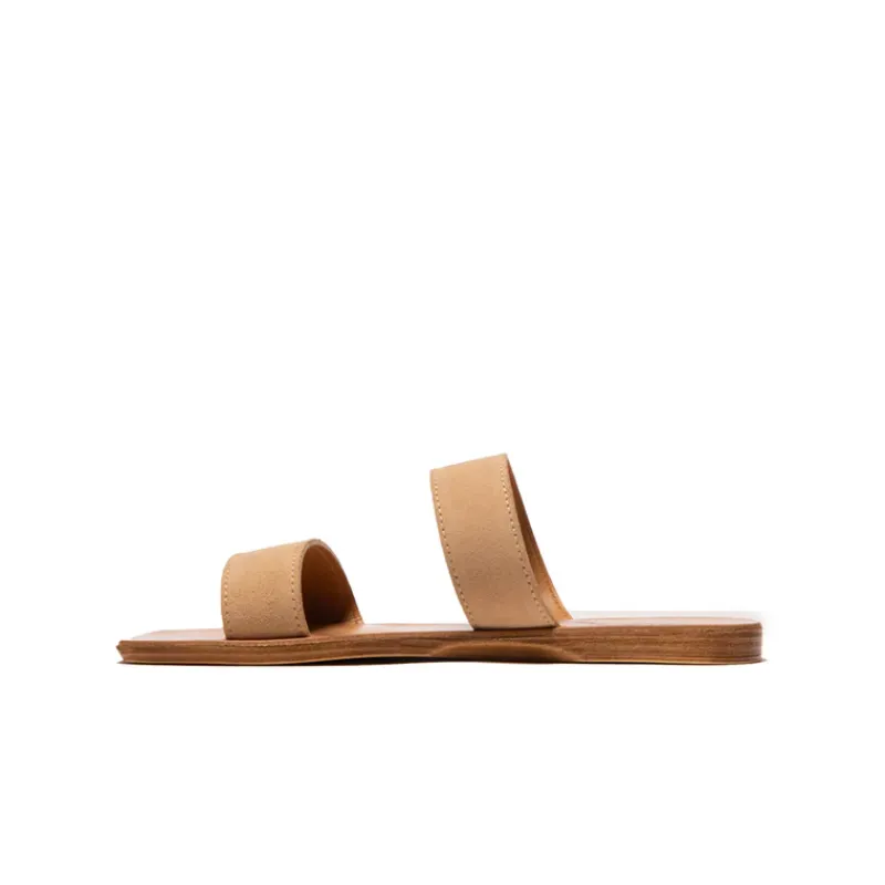 Flats-L'INTERVALLE Fayola Nude Suede