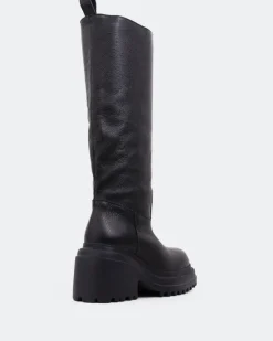 Tall Boots-L'INTERVALLE Fenton Black Leather