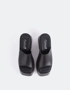 Platform-L'INTERVALLE Fidèle Black Leather
