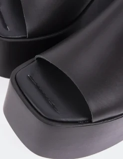 Platform-L'INTERVALLE Fidèle Black Leather