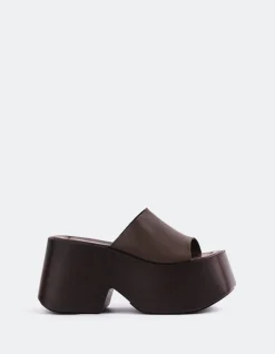 Platform-L'INTERVALLE Fidèle Brown Leather