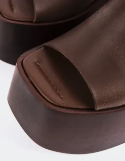 Platform-L'INTERVALLE Fidèle Brown Leather