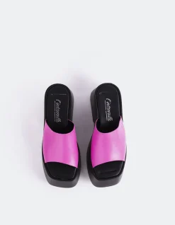 Platform-L'INTERVALLE Fidèle Fucshia Leather