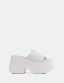 Platform-L'INTERVALLE Fidèle White Leather