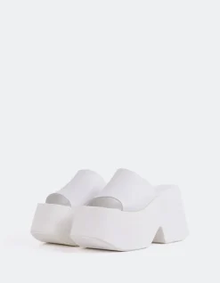 Platform-L'INTERVALLE Fidèle White Leather