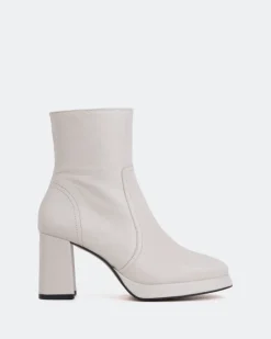 Platform|Ankle Boots-L'INTERVALLE Filton Off White Leather