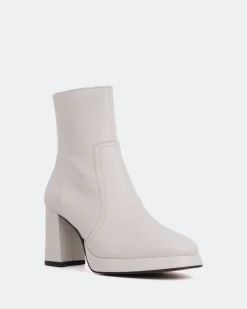 Platform|Ankle Boots-L'INTERVALLE Filton Off White Leather