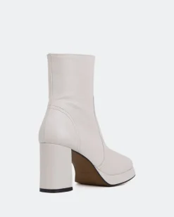 Platform|Ankle Boots-L'INTERVALLE Filton Off White Leather