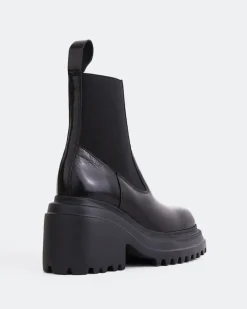 Chelsea|Ankle Boots-L'INTERVALLE Finch Black Leather