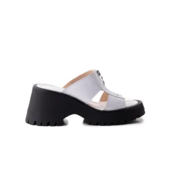 Platform|Mules-L'INTERVALLE Fiuggi White Leather