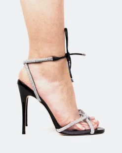 Strappy|High Heels-L'INTERVALLE Flamingo, Black Naplack/Naplack Noir