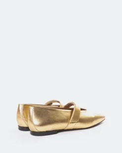 Mary-jane|Ballerinas-L'INTERVALLE Flordeliz Champagne Metallic