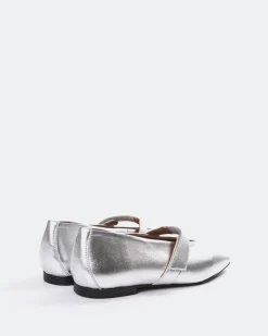 Mary-jane|Ballerinas-L'INTERVALLE Flordeliz Silver Metal