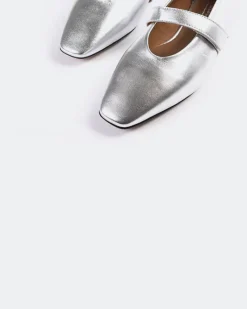 Mary-jane|Ballerinas-L'INTERVALLE Flordeliz Silver Metal