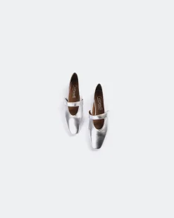 Mary-jane|Ballerinas-L'INTERVALLE Flordeliz Silver Metal