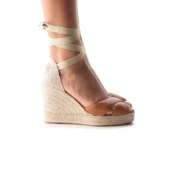 Wedges-L'INTERVALLE Floriano Camel Leather