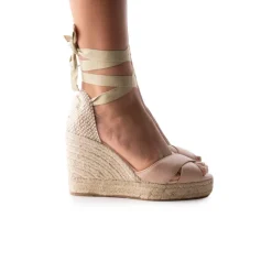Wedges-L'INTERVALLE Floriano Nude Leather