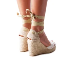 Wedges-L'INTERVALLE Floriano White Leather