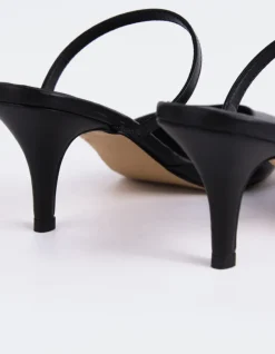 Mules-L'INTERVALLE Forsythia Black Leather