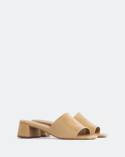 Mid Heels-L'INTERVALLE Fortunata Camel Leather
