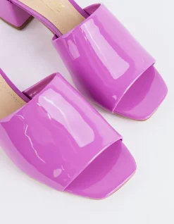 Mid Heels|Mules-L'INTERVALLE Fortunata Lavender Naplack