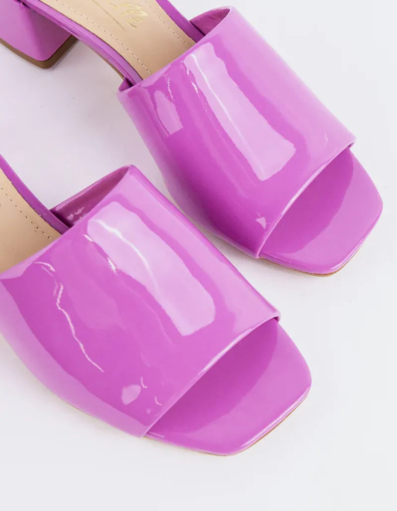 Mid Heels|Mules-L'INTERVALLE Fortunata Lavender Naplack