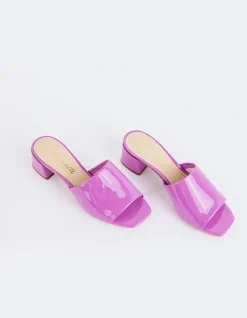 Mid Heels|Mules-L'INTERVALLE Fortunata Lavender Naplack