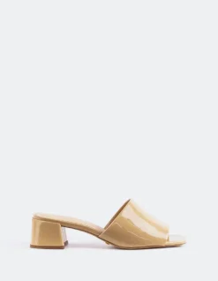 Mid Heels|Mules-L'INTERVALLE Fortunata Nude Naplack