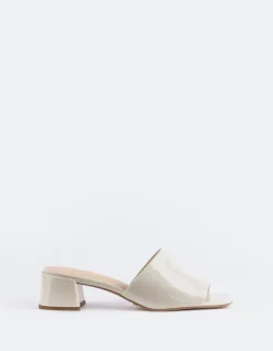 Mid Heels|Mules-L'INTERVALLE Fortunata Off White Naplack