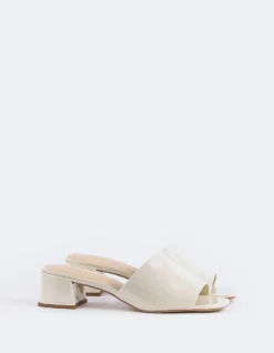 Mid Heels|Mules-L'INTERVALLE Fortunata Off White Naplack