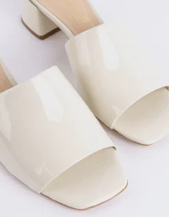 Mid Heels|Mules-L'INTERVALLE Fortunata Off White Naplack