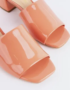 Mid Heels|Mules-L'INTERVALLE Fortunata Salmon Naplack